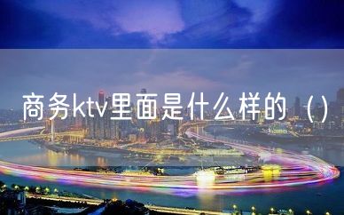 商务ktv里面是什么样的（）