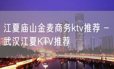 江夏庙山金麦商务ktv推荐 – 武汉江夏KTV推荐