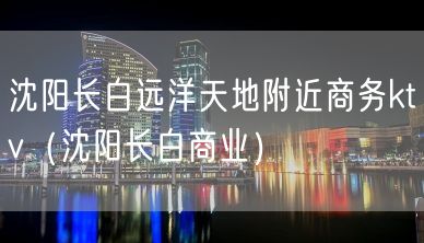 沈阳长白远洋天地附近商务ktv（沈阳长白商业）