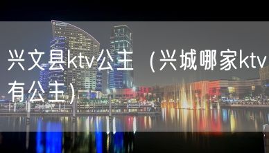 兴文县ktv公主（兴城哪家ktv有公主）