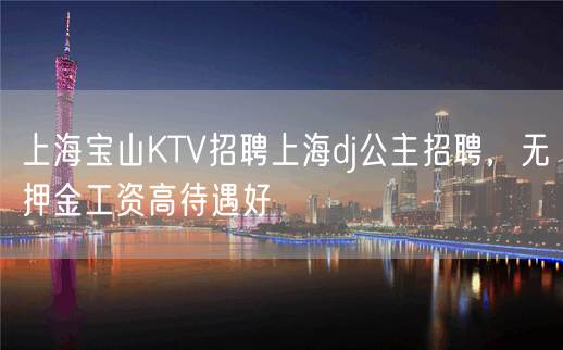 上海宝山KTV招聘上海dj公主招聘，无押金工资高待遇好