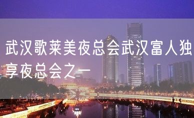 武汉歌莱美夜总会武汉富人独享夜总会之一