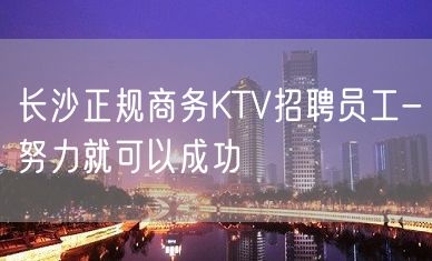 长沙正规商务KTV招聘员工-努力就可以成功