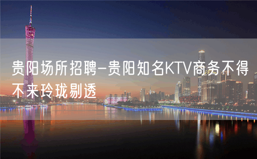 贵阳场所招聘-贵阳知名KTV商务不得不来玲珑剔透