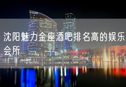 沈阳魅力金座酒吧排名高的娱乐会所