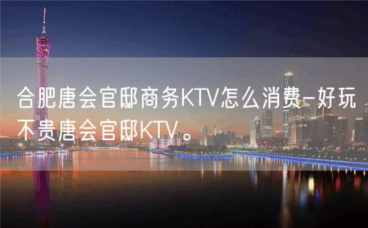 合肥唐会官邸商务KTV怎么消费-好玩不贵唐会官邸KTV。