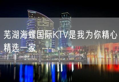 芜湖海螺国际KTV是我为你精心精选一家