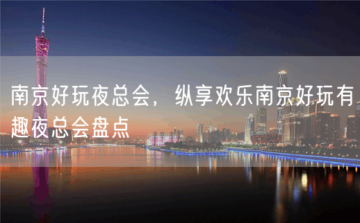 南京好玩夜总会，纵享欢乐南京好玩有趣夜总会盘点