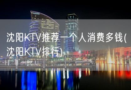 沈阳KTV推荐一个人消费多钱(沈阳KTV排行)