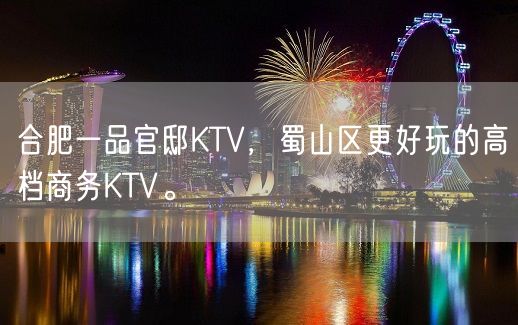 合肥一品官邸KTV，蜀山区更好玩的高档商务KTV。