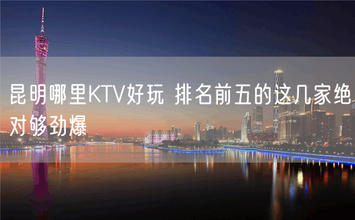 昆明哪里KTV好玩 排名前五的这几家绝对够劲爆