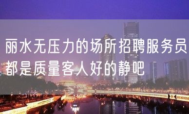 丽水无压力的场所招聘服务员都是质量客人好的静吧